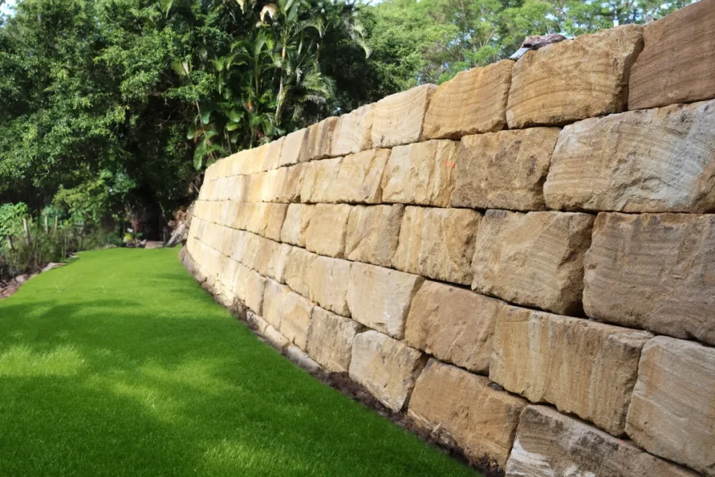 sandstone retaining wall blocks