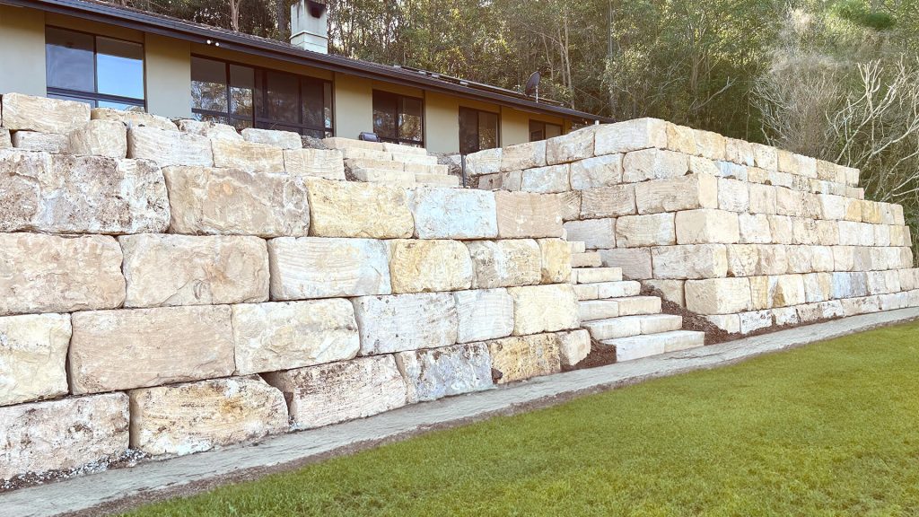 sandstone retaining wall blocks